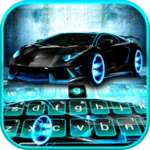 sports racing car background android application logo